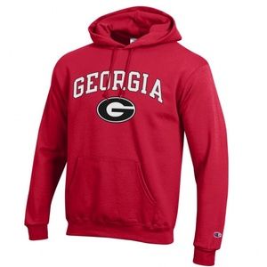 Red Champion UGA Hoodie